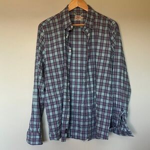 Faherty Plaid Button-Up Shirt